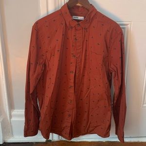Red Wilderness Dress Button Down